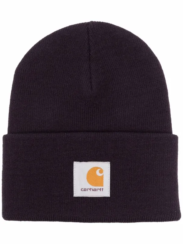 Carhartt Wip Watch Hat Logo Patch Beanie Farfetch