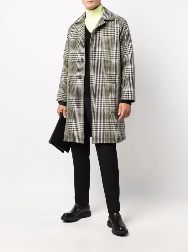 glen check coat