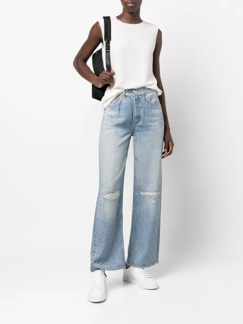 Rag \u0026 Bone Liquid Miramar Ripped Jeans 