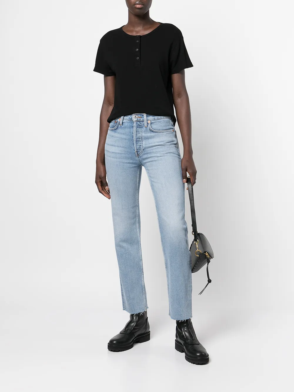 RE/DONE T-shirt - Zwart