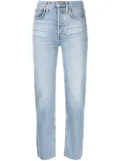 RE/DONE Stove Pipe high-rise straight jeans - Blue