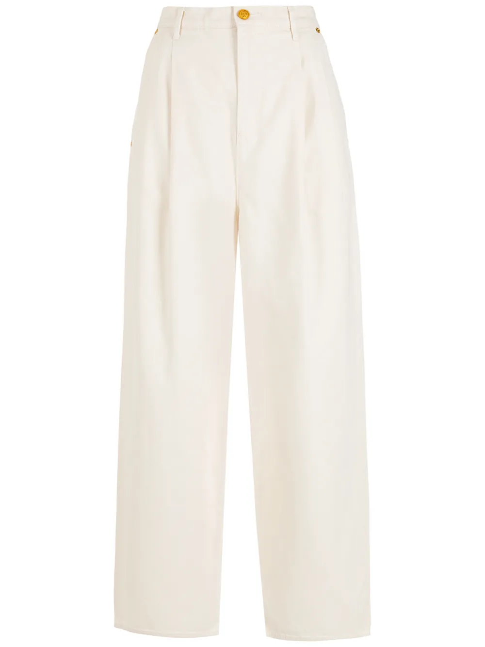 

Tory Burch jeans anchos con tiro alto - Neutro