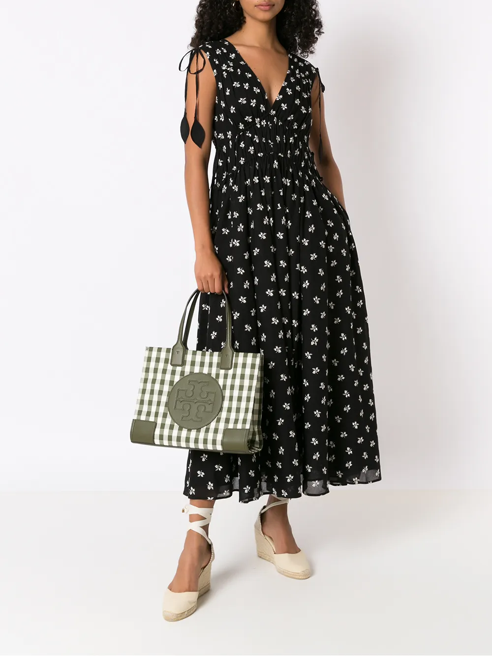 Tory Burch Jurk met bloemenprint - Zwart