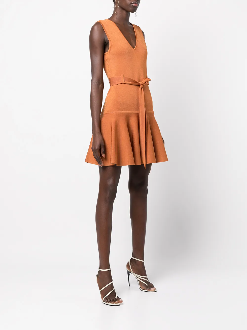 фото Zimmermann платье мини с v-образным вырезом