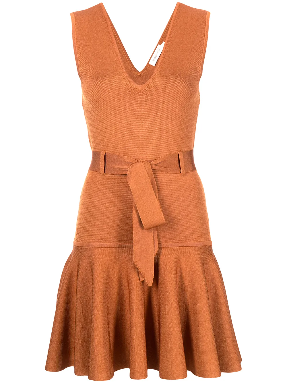 фото Zimmermann платье мини с v-образным вырезом