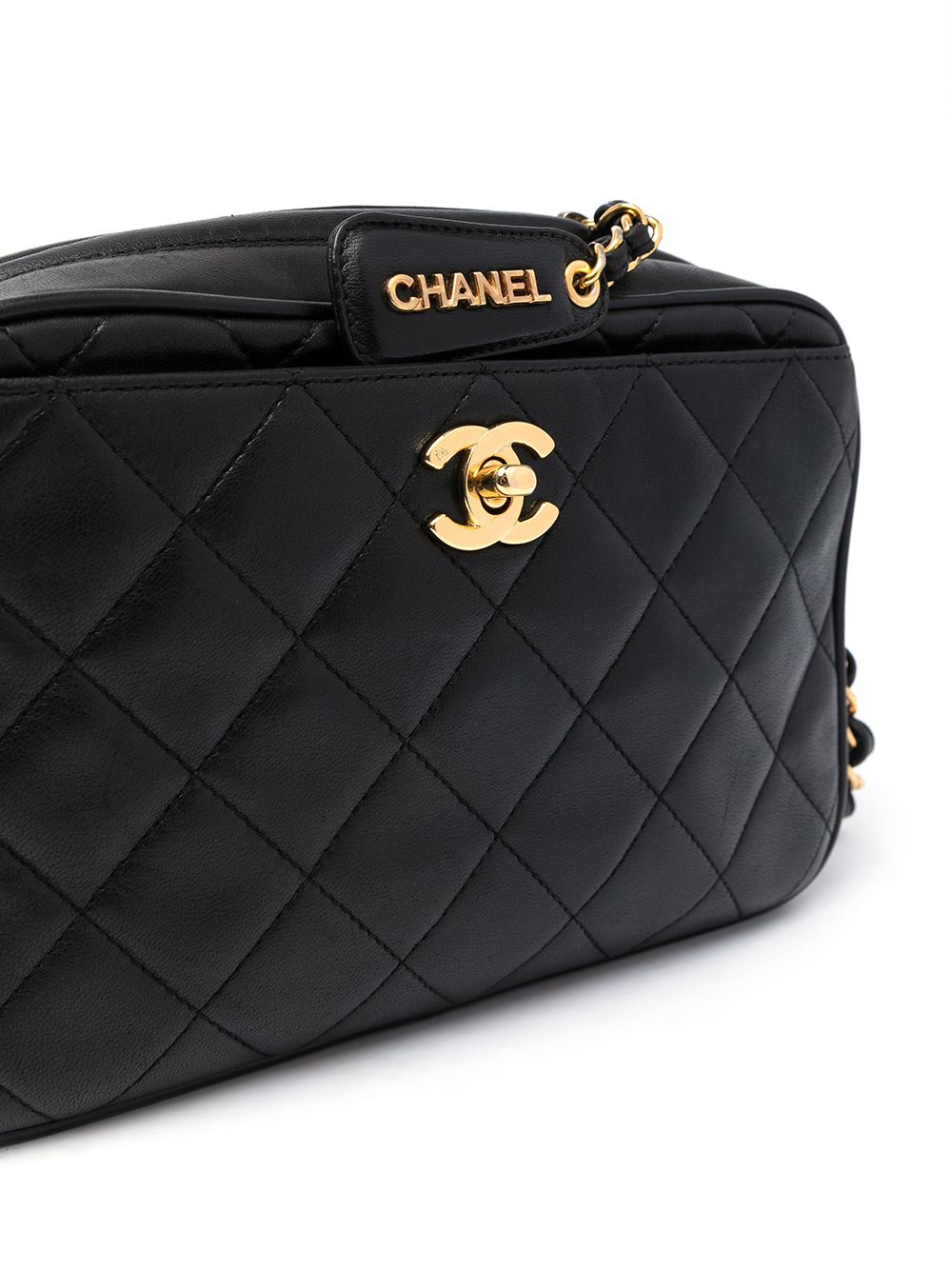 фото Chanel pre-owned стеганая сумка на плечо 1995-го года с логотипом cc