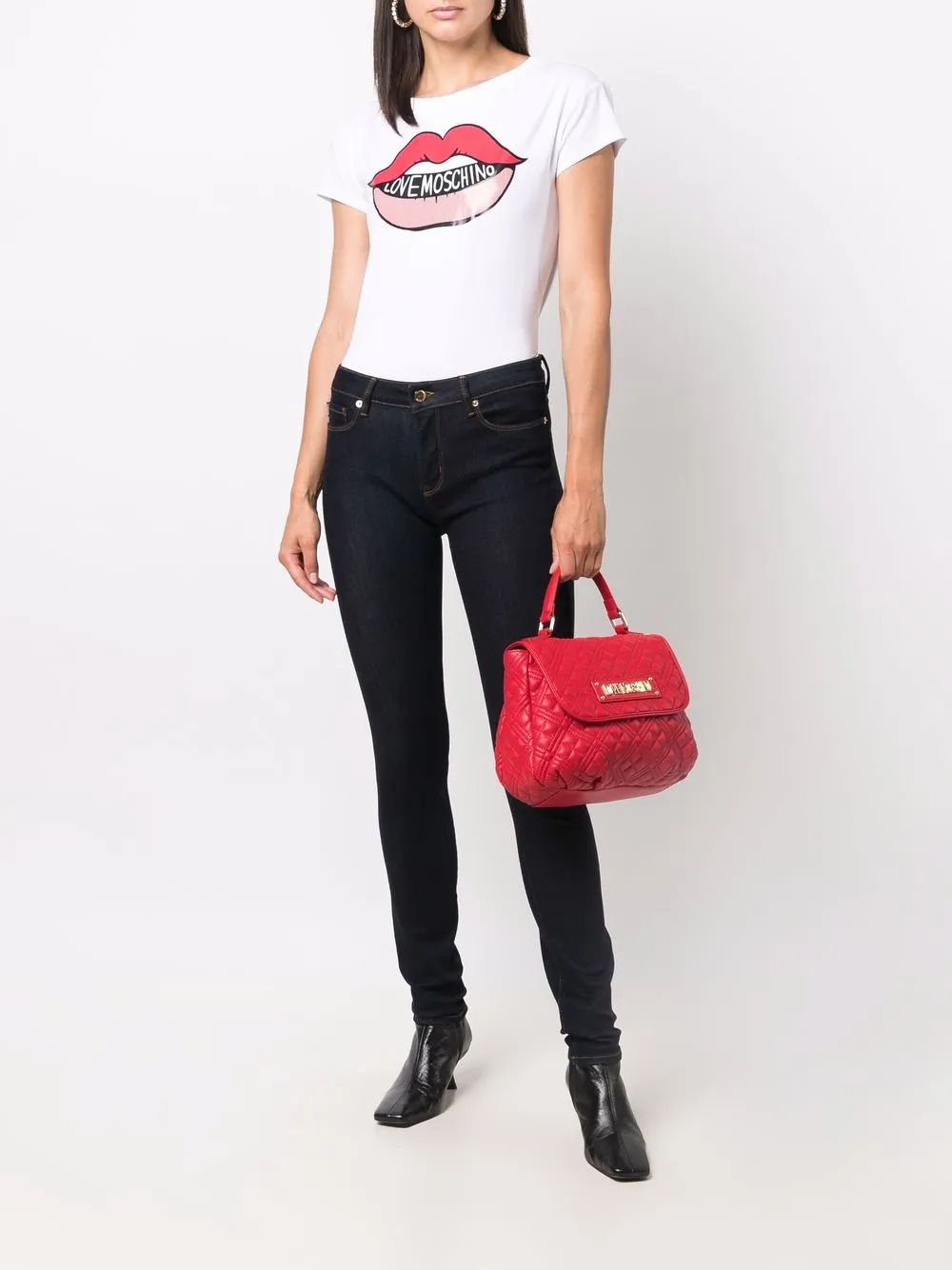 фото Love moschino джинсы скинни с заниженной талией