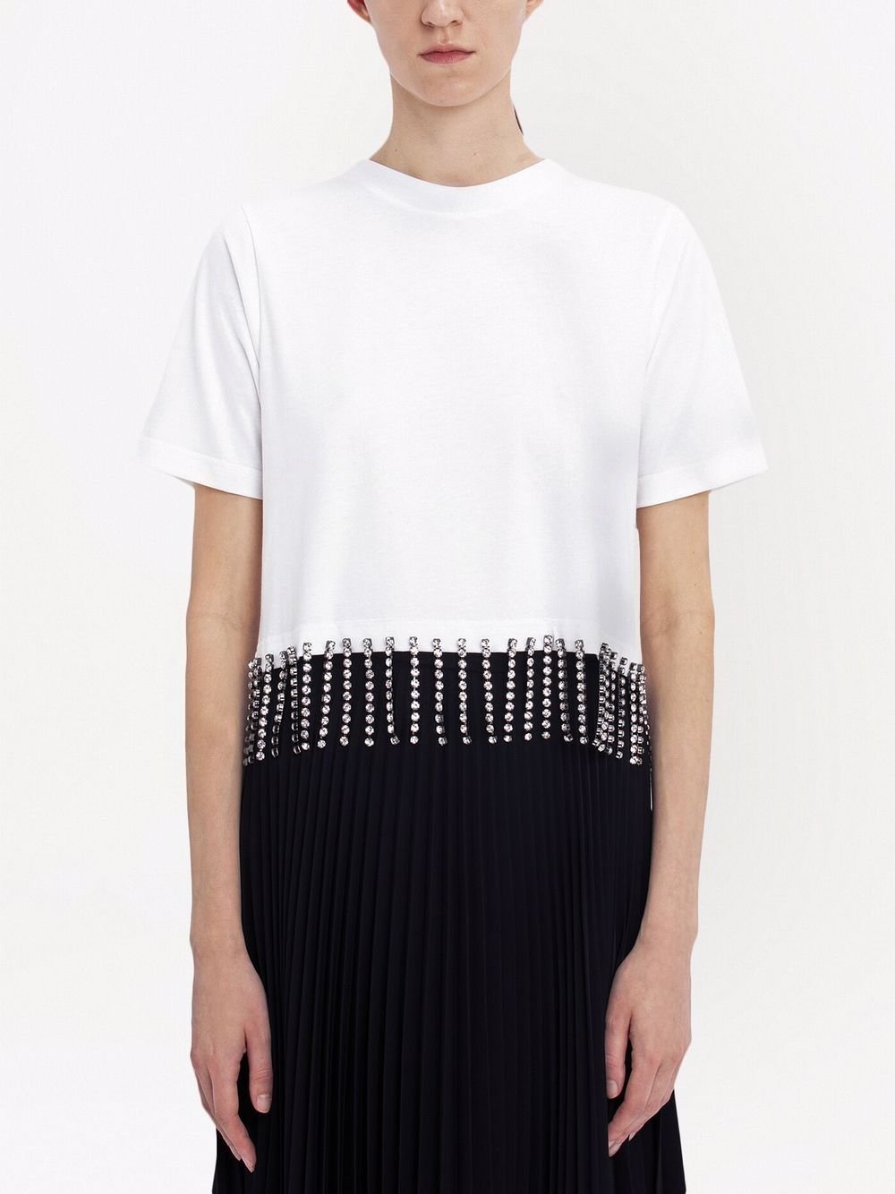 фото Christopher kane crystal cupchain cropped t shirt