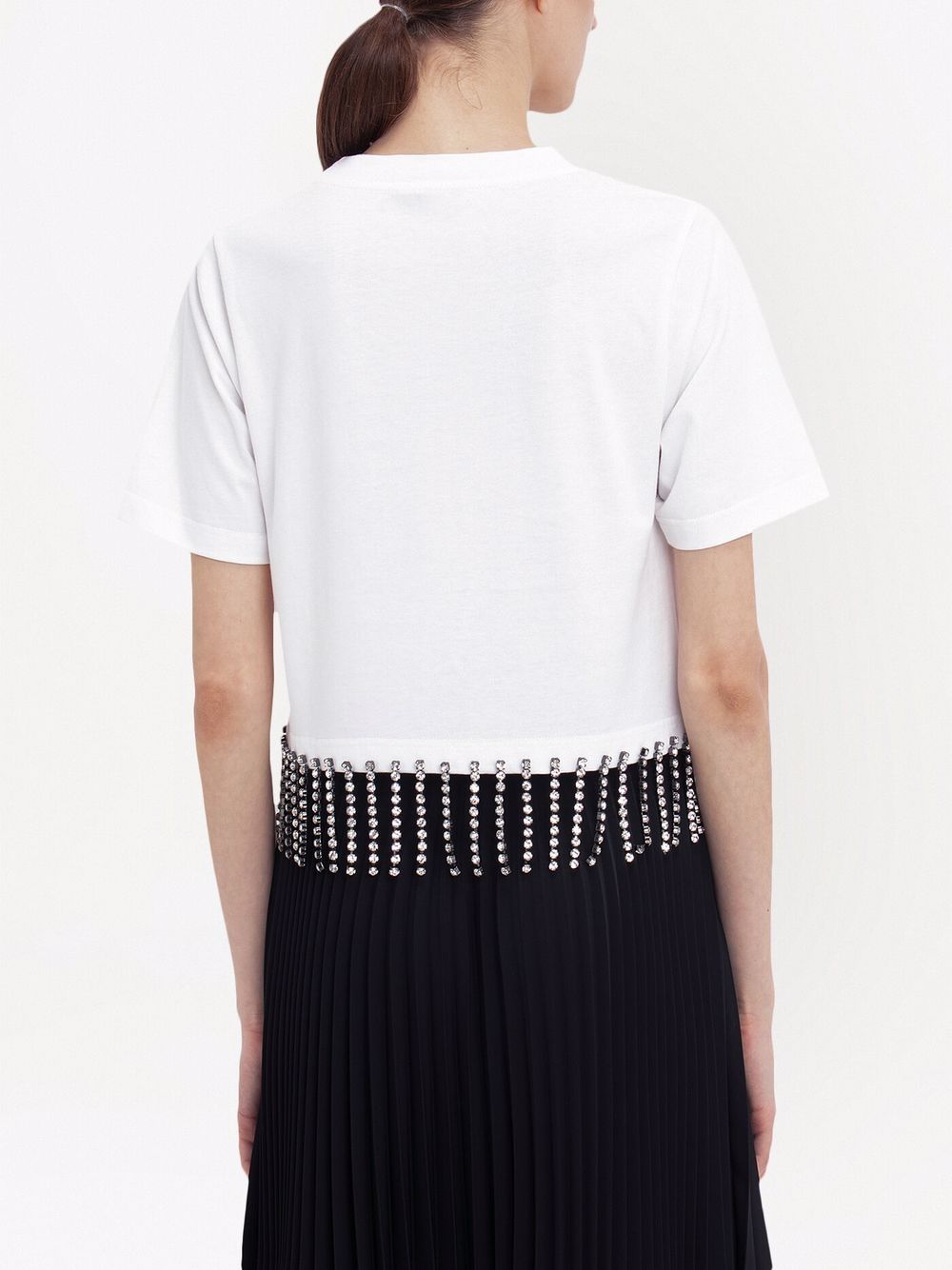 фото Christopher kane crystal cupchain cropped t shirt