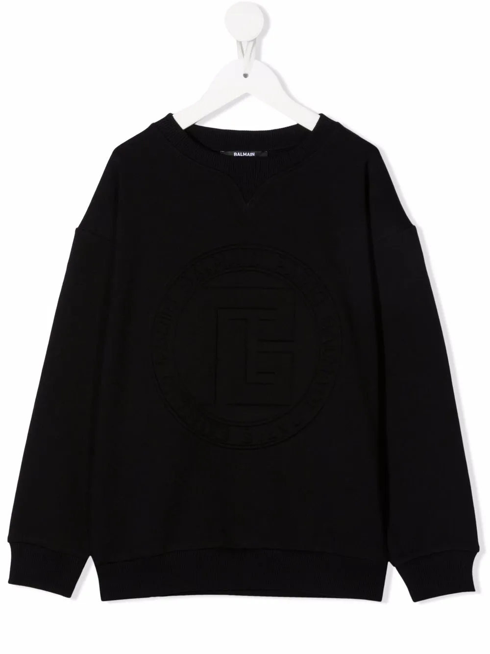 

Balmain Kids sudadera con cuello redondo - Negro