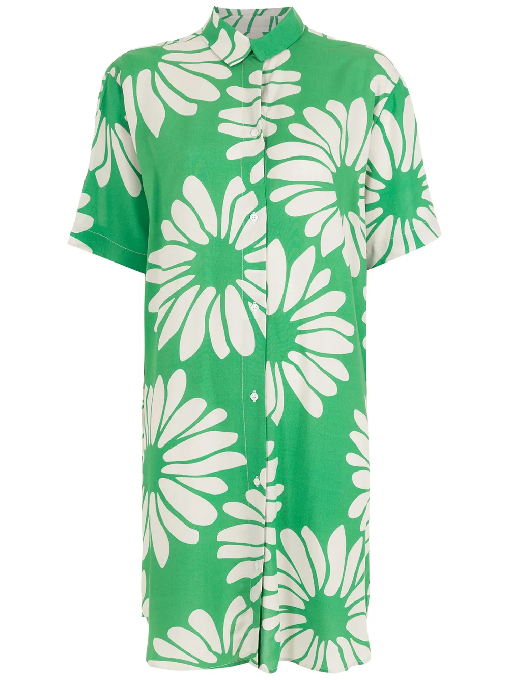 

Osklen vestido camisero con estampado floral - Verde