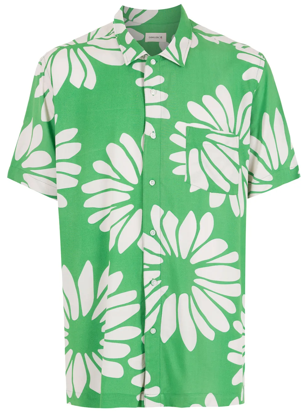 

Osklen floral-print short-sleeved shirt - Green