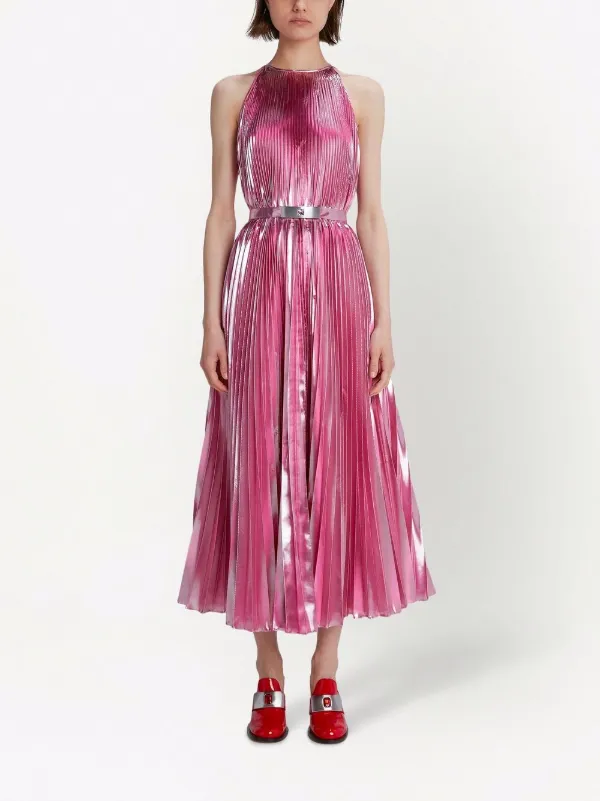 Christopher Kane Pleated Midi Dress 