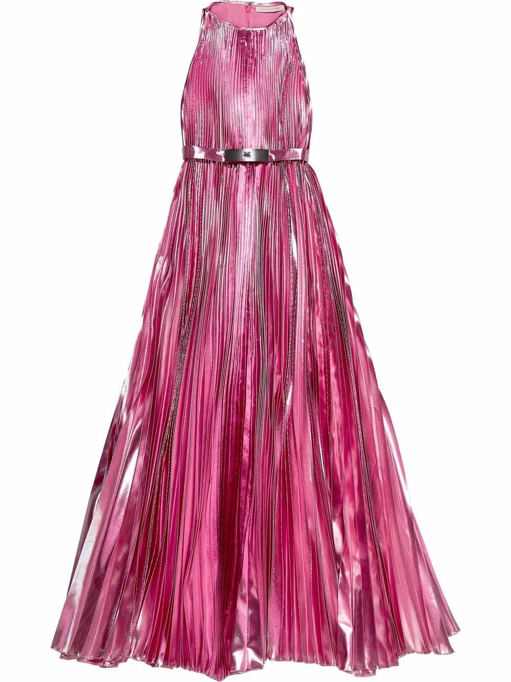 Christopher Kane Geplooide midi-jurk Roze