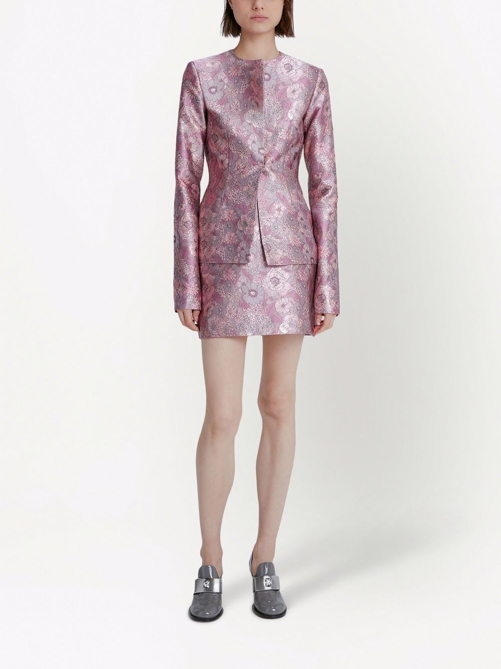 фото Christopher kane floral jacquard jacket