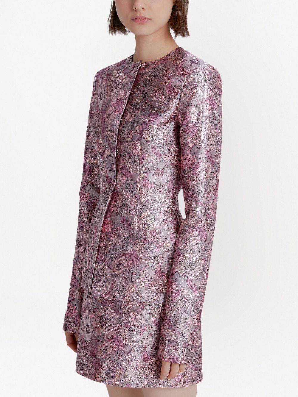 фото Christopher kane floral jacquard jacket