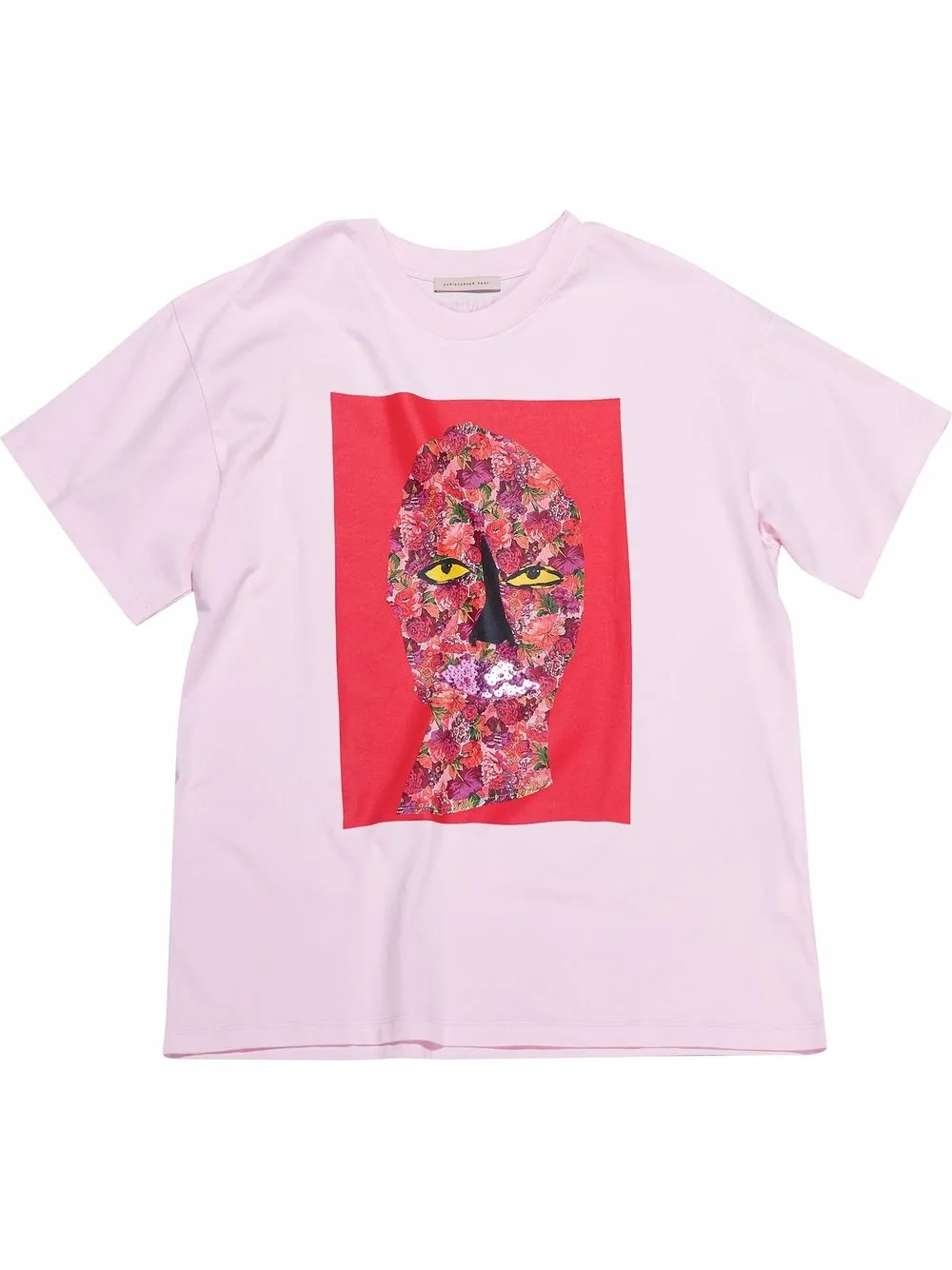 

Christopher Kane Belinda face-motif T-shirt - Pink