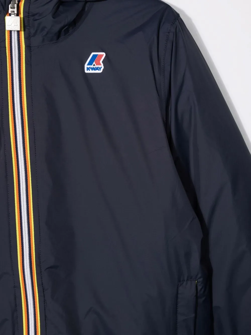 K-way Padded Reversible Down Jacket In 蓝色