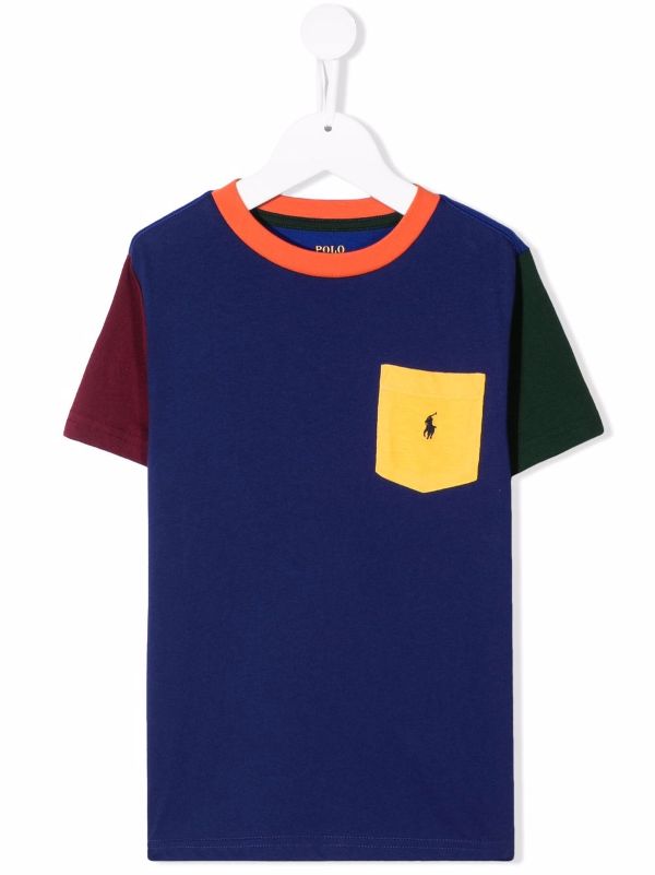 polo ralph lauren color block t shirt