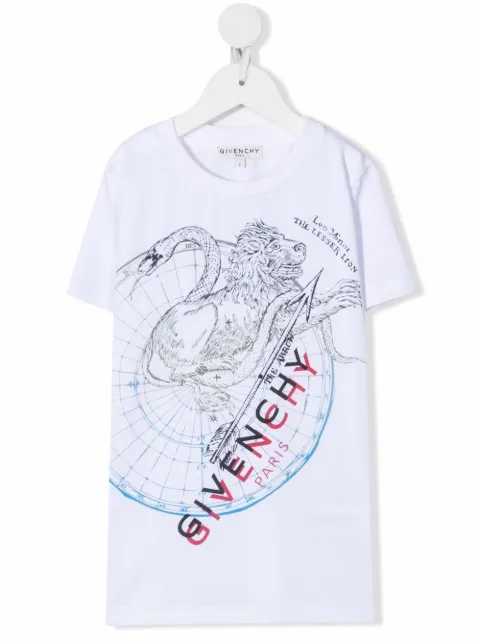 Shop Givenchy Kids graphic-print short-sleeve T-shirt with Express Delivery  - FARFETCH