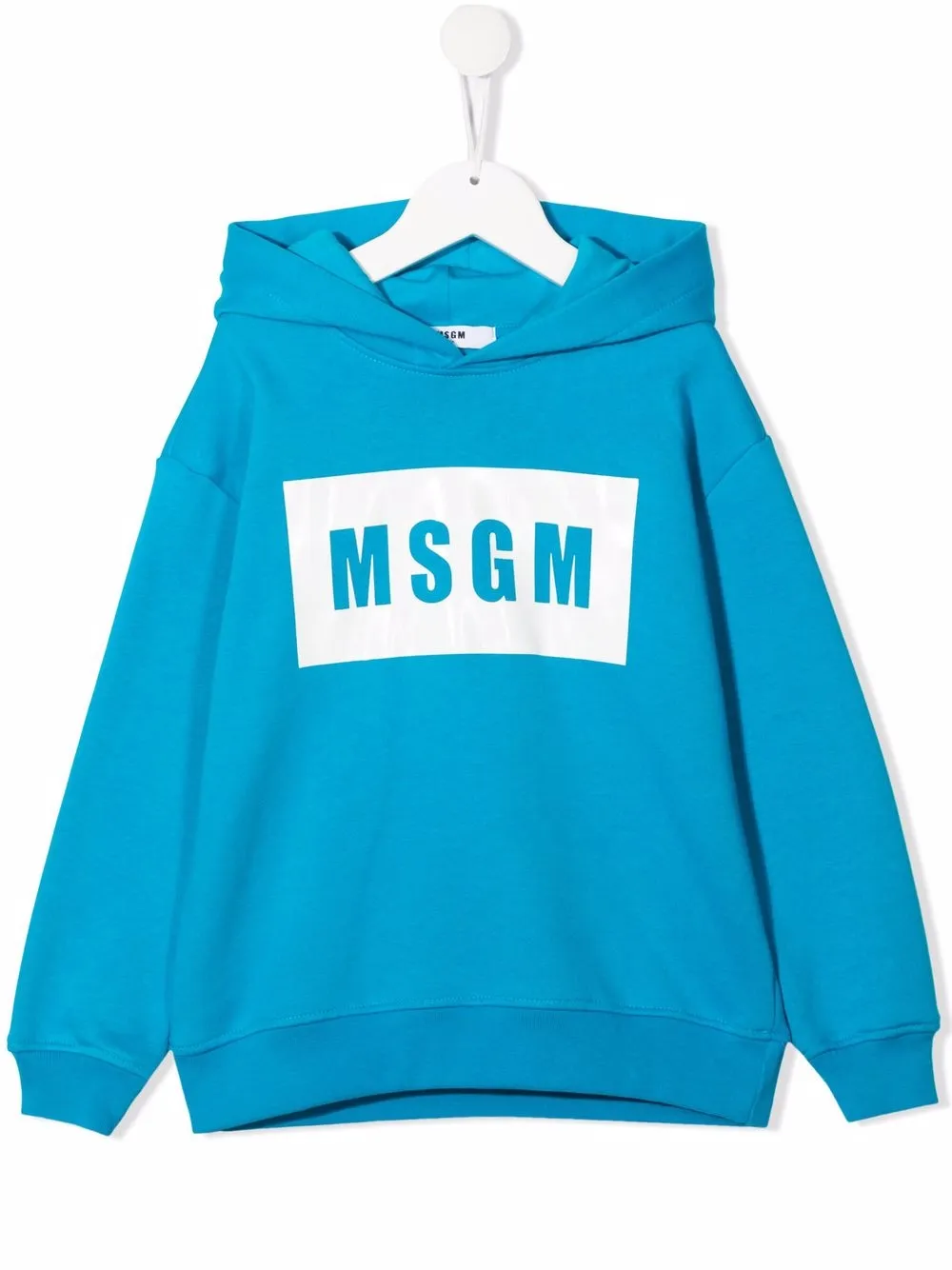 

MSGM Kids sudadera con parche del logo - Azul