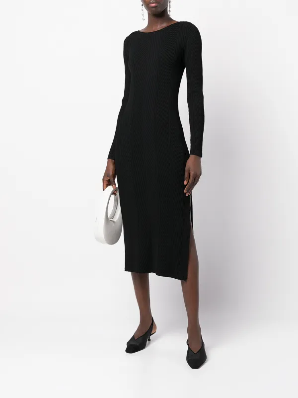 Shop Theory ribbed midi dress with 