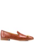 Madison.Maison square-toe horsebit loafers - Brown