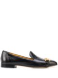 Madison.Maison square-toe horsebit loafers - Black