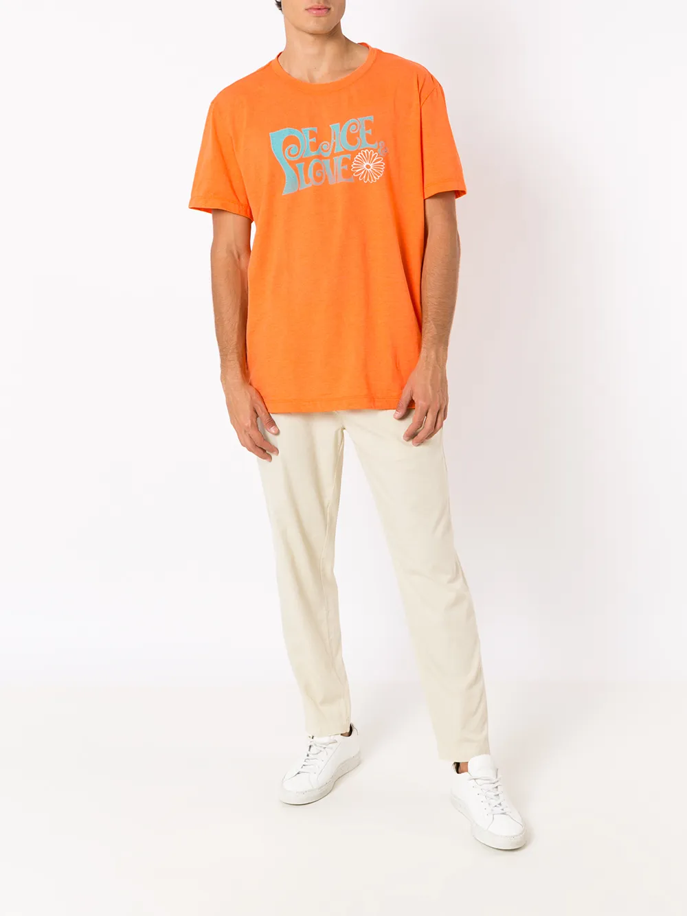 Osklen T-shirt met print - Oranje