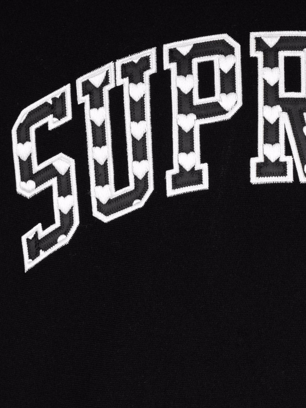 Shop Supreme Hearts Arc Drawstring Hoodie In Black