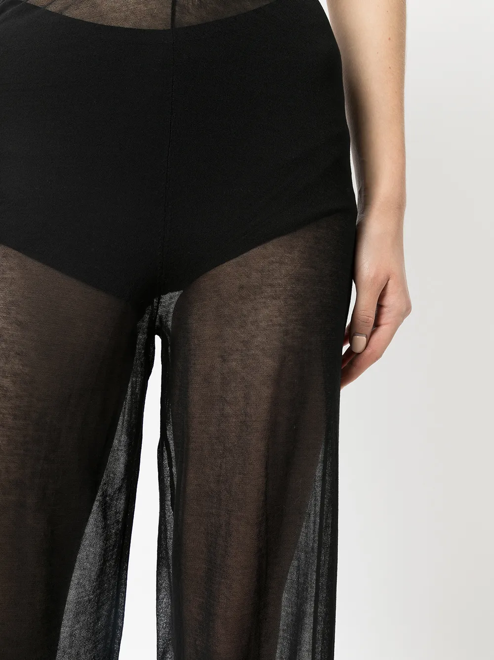 фото Sir. прозрачные брюки широкого кроя