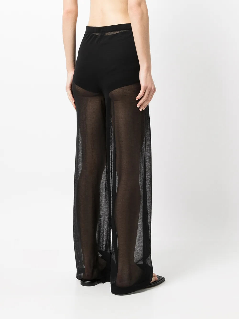 фото Sir. прозрачные брюки широкого кроя