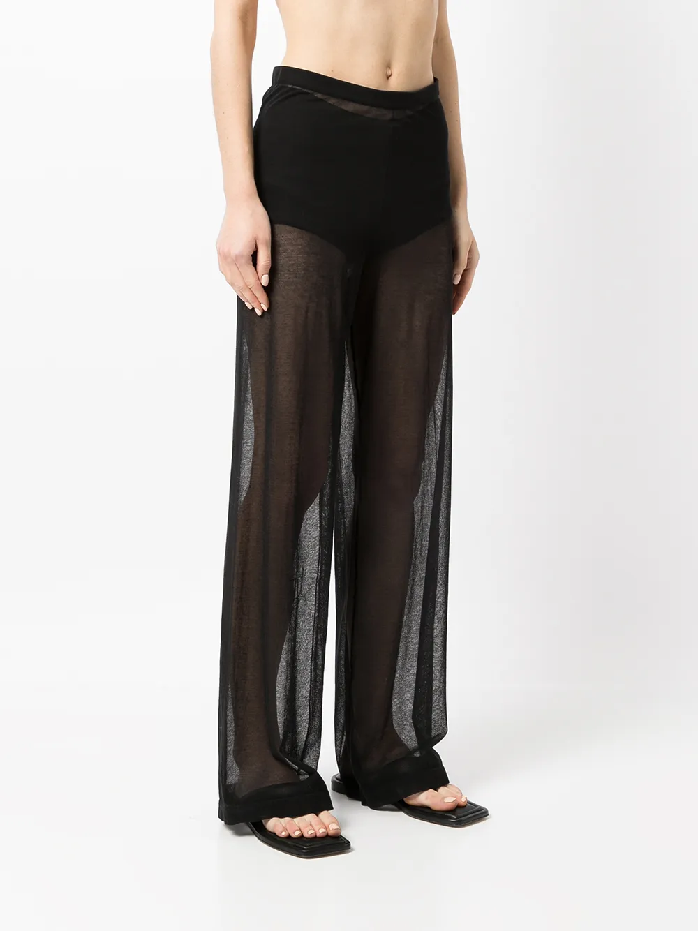 фото Sir. прозрачные брюки широкого кроя