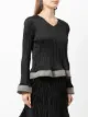 Giorgio Armani crease-effect V-neck T-shirt