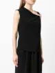 Giorgio Armani ruched-detail sleeveless blouse