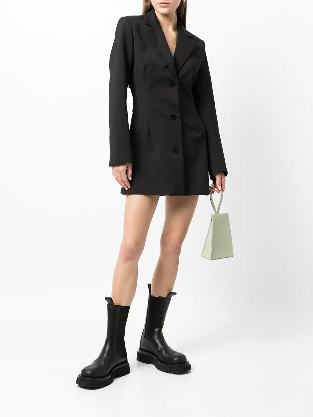 фото Sir. однобортное платье-блейзер с заостренными лацканами