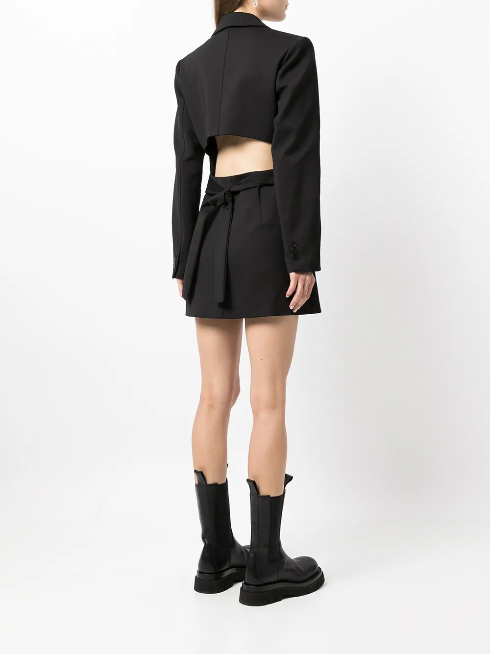 фото Sir. однобортное платье-блейзер с заостренными лацканами