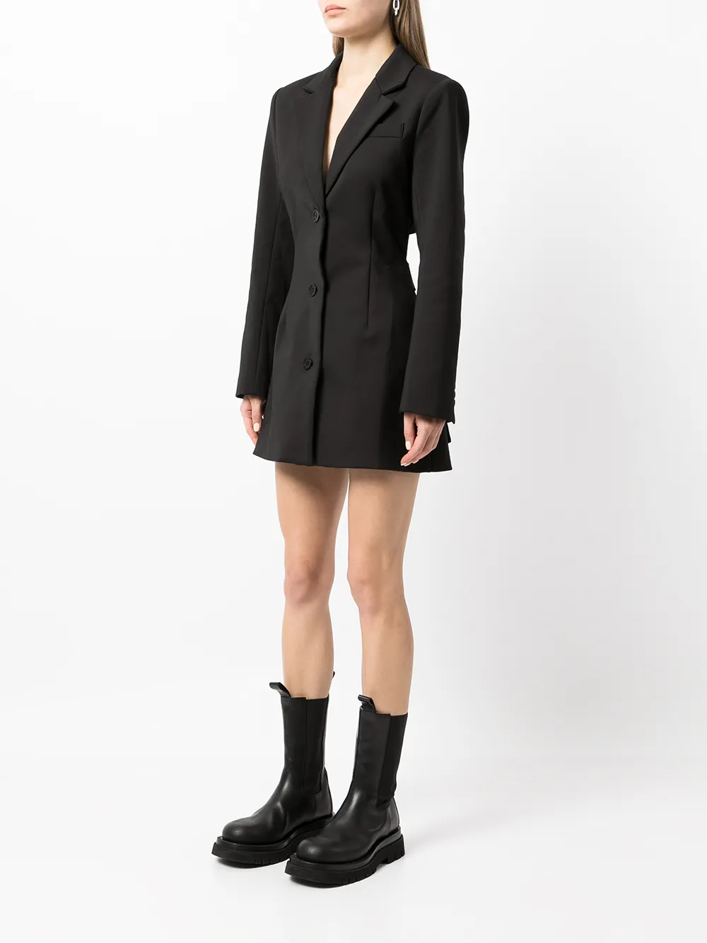 фото Sir. однобортное платье-блейзер с заостренными лацканами