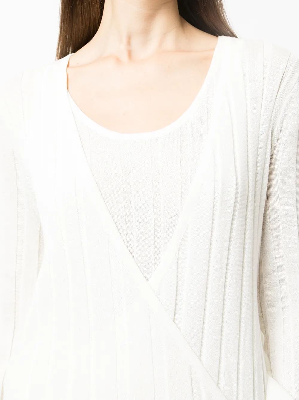 фото Sir. платье в рубчик с длинными рукавами