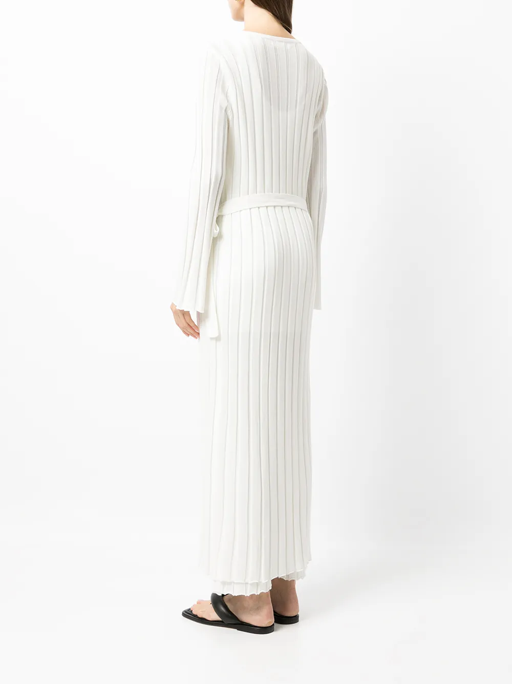 фото Sir. платье в рубчик с длинными рукавами