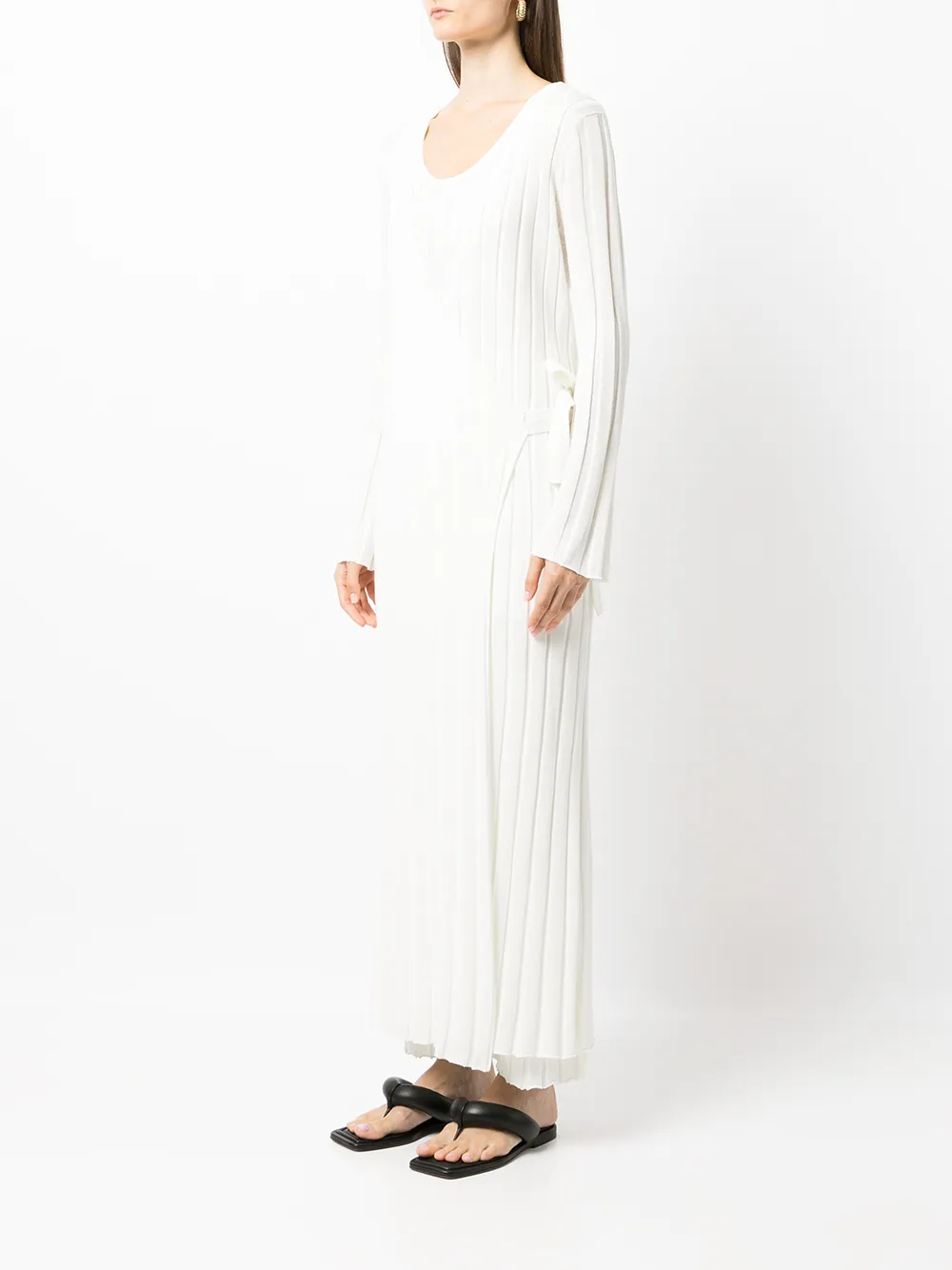 фото Sir. платье в рубчик с длинными рукавами