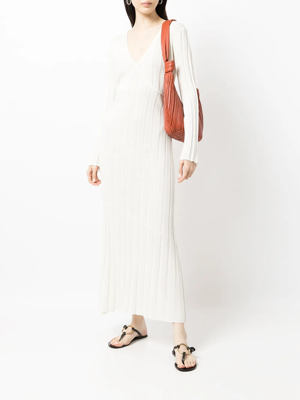 фото Sir. платье basile с v-образным вырезом