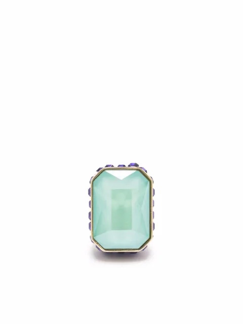 Swarovski Orbita stud octagon cut single earring