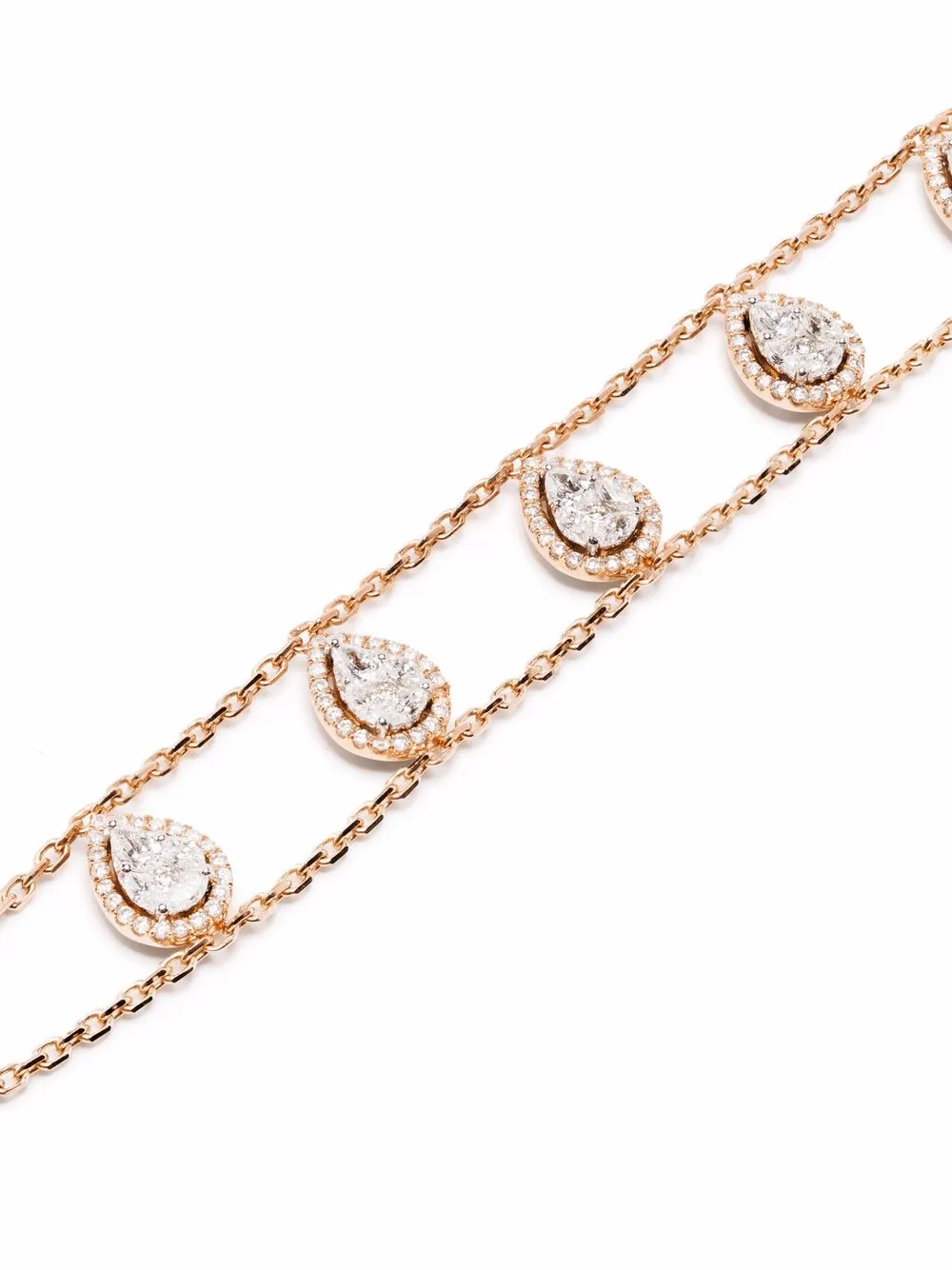 Djula Bracciale in oro rosa 18kt con diamanti | Bracciali | Image 3