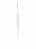 Djula 18kt rose gold tassel diamond bracelet - Pink