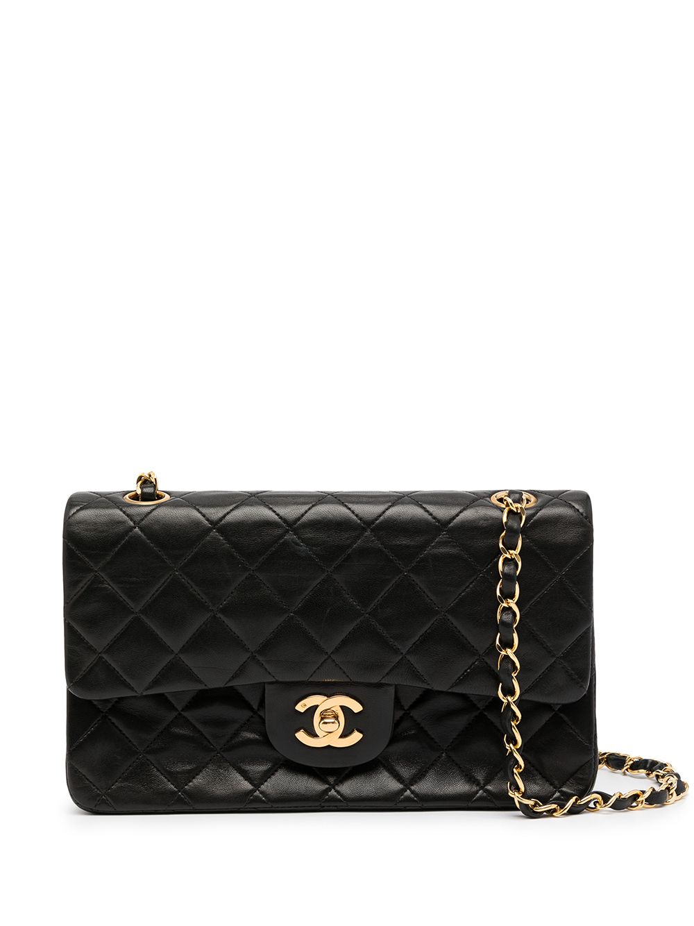 фото Chanel pre-owned маленькая сумка на плечо double flap 1991-1994 годов