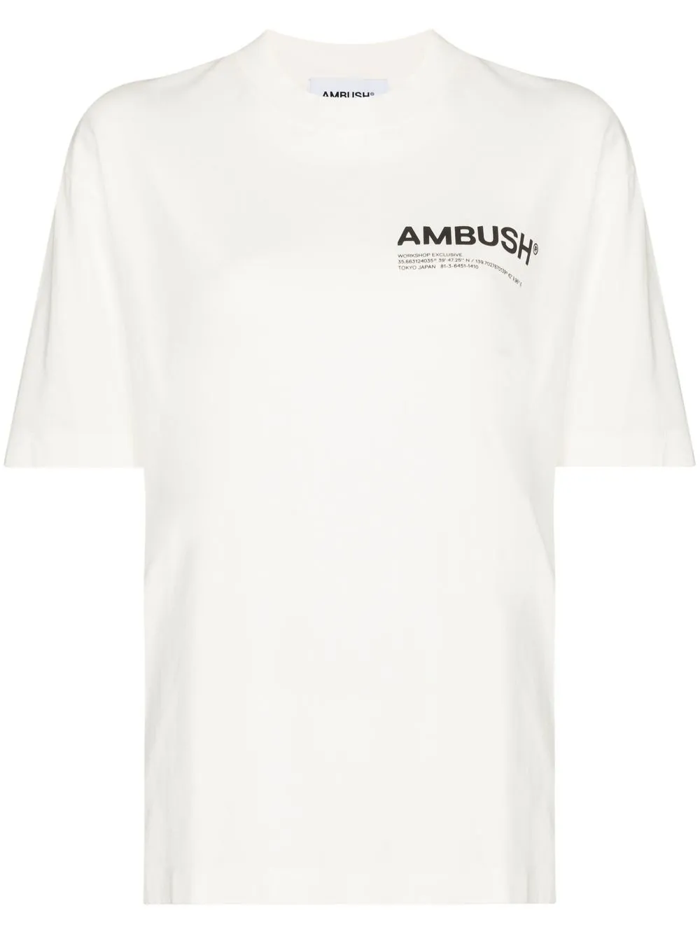 

AMBUSH logo-print oversized T-shirt - White