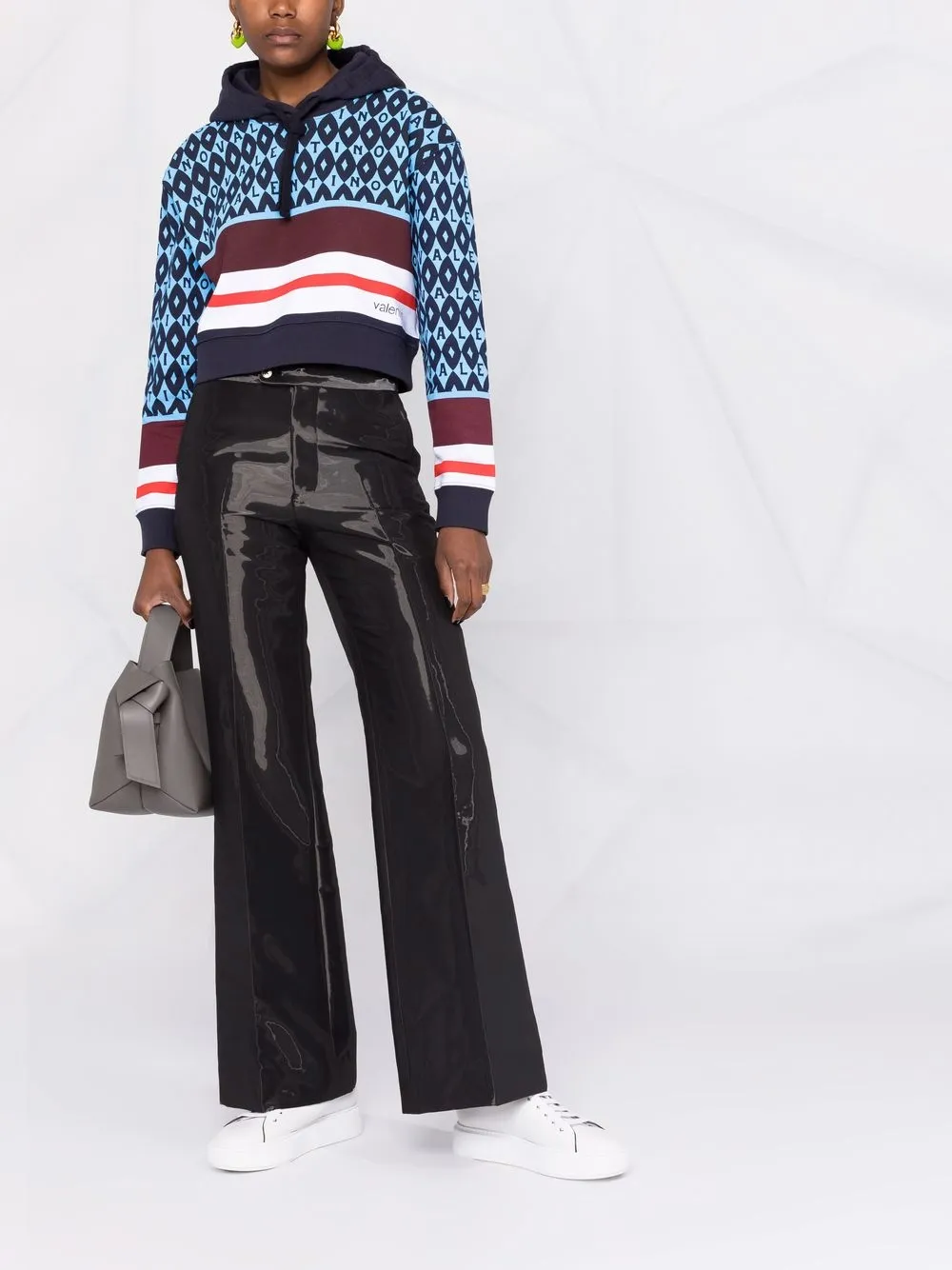 Valentino Garavani Hoodie met logoprint - Blauw