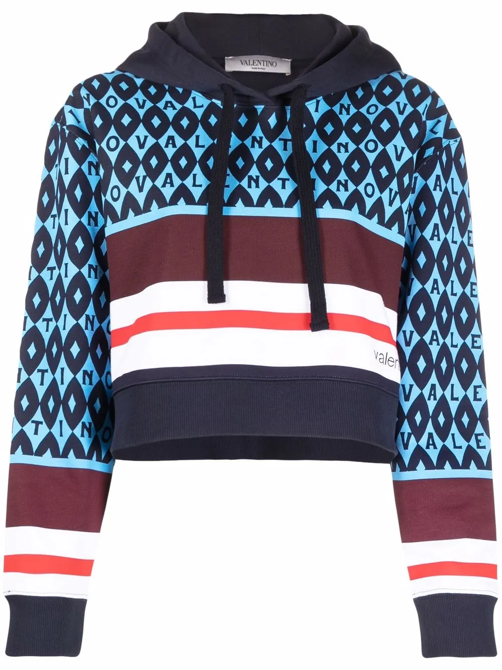 Valentino Garavani Hoodie met logoprint Blauw