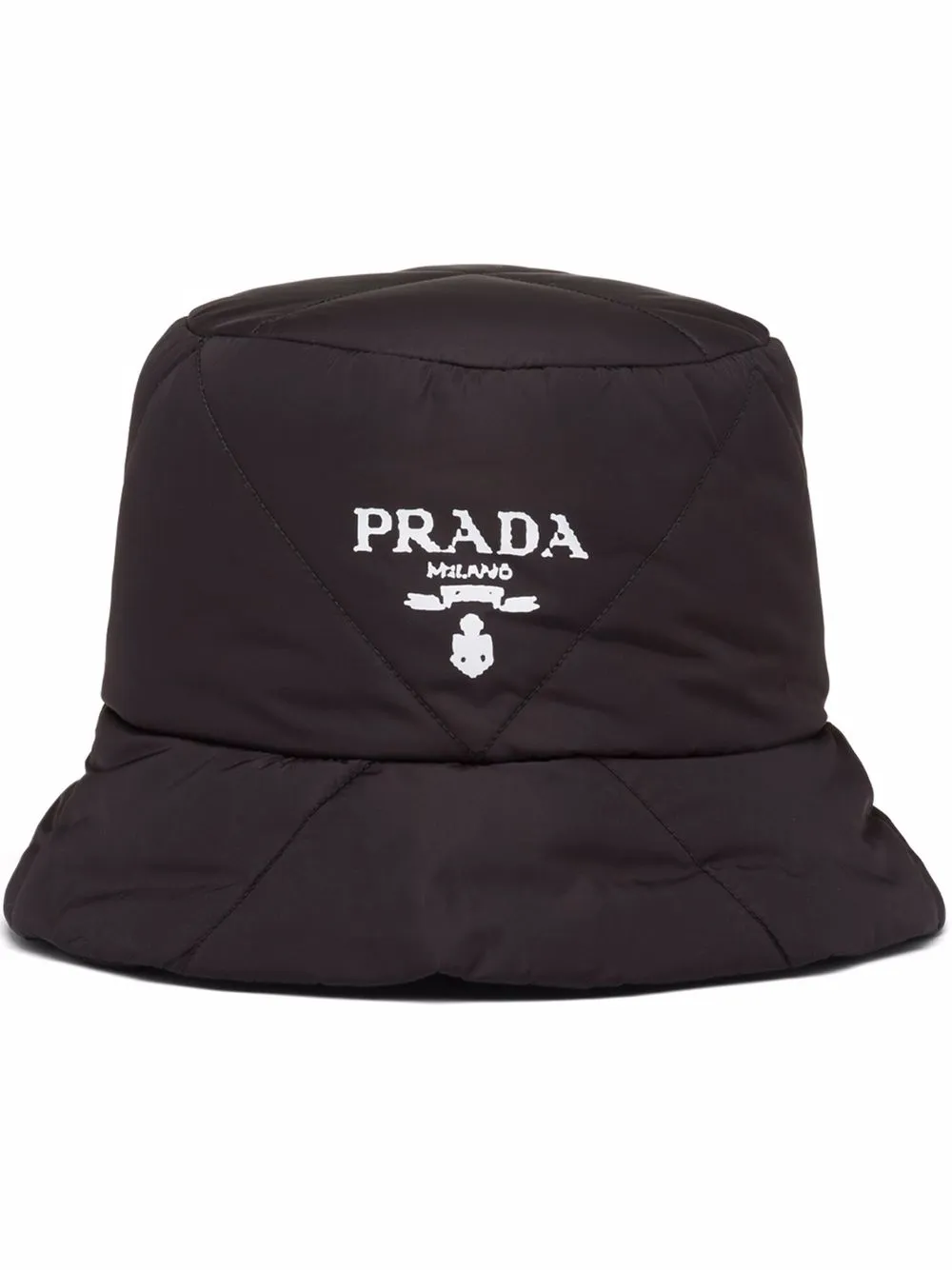 Shop Prada padded re-nylon bucket hat with Express Delivery - FARFETCH